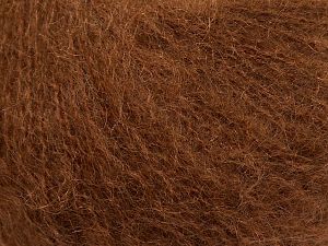 Fiber Content 47% SuperKid Mohair, 31% Superwash Extrafine Merino Wool, 22% Polyamide, Brand Ice Yarns, Brown, fnt2-69402 