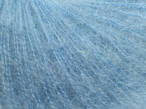 Fiber Content 47% SuperKid Mohair, 31% Superwash Extrafine Merino Wool, 22% Polyamide, Brand Ice Yarns, Baby Blue, fnt2-69405 