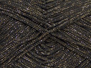 Width is 2-3 mm Fiber Content 100% Polyester, Brand Ice Yarns, Gold, Dark Brown, fnt2-69407