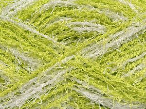 If you want to crochet or knit up washcloths or dishcloths.  That name is SCRUBBER TWIST. Washing instructions: Machine wash warm on a gentle cycle. Do not iron. Tumble dry Fiber Content 100% Polyester, White, Pistachio Green, Brand Ice Yarns, fnt2-69618