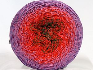 Fiber Content 55% Organic Cotton, 45% Antipilling Acrylic, Orange, Lilac, Light Pink, Brand Ice Yarns, Green, fnt2-70146