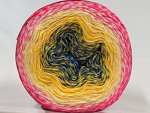 Fiber Content 55% Organic Cotton, 45% Antipilling Acrylic, Yellow, White, Pink, Brand Ice Yarns, Blue, fnt2-70148