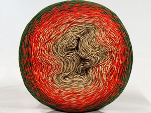 Fiber Content 55% Organic Cotton, 45% Antipilling Acrylic, Orange, Brand Ice Yarns, Green, Cream, Camel, fnt2-70151