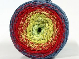 Please be advised that yarns are made of recycled cotton, and dye lot differences occur. Fiber Content 100% Cotton, Red, Jeans Blue, Brand Ice Yarns, Green Shades, Yarn Thickness 4 Medium  Worsted, Afghan, Aran, fnt2-70672