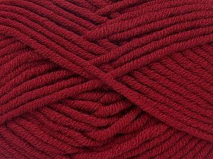 Fiber Content 75% Acrylic, 25% Wool, Brand Ice Yarns, Burgundy, fnt2-71995 