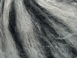Fiber Content 61% Acrylic, 18% Nylon, 11% Polyester, 10% Wool, Brand Ice Yarns, Grey Shades, Black, fnt2-72104 