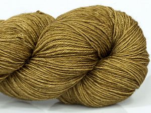 Please note that this is a hand-dyed yarn. Colors in different lots may vary because of the charateristics of the yarn. Machine Wash, Gentle Cycle, Cold Water, Do not Tumble Dry, Dry Flat, Do not Use Softeners. Fiber Content 80% Superwash Merino Wool, 20% Silk, Olive Green, Brand Ice Yarns, fnt2-72931 
