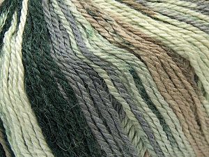 Fiber Content 40% Acrylic, 35% Wool, 25% Alpaca, Light Lilac, Brand Ice Yarns, Cream, Black, fnt2-73055