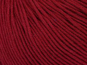Fiber Content 50% Cotton, 50% Acrylic, Brand Ice Yarns, Burgundy, fnt2-73829 