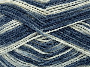 Machine Washable. Fiber Content 75% Superwash Wool, 25% Polyamide, Brand Ice Yarns, Grey Shades, Cream, fnt2-73964