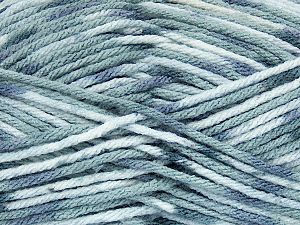 Fiber Content 100% Premium Acrylic, White, Light Green, Brand Ice Yarns, Grey Shades, fnt2-74141