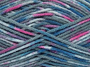 Fiber Content 100% Premium Acrylic, Pink, Brand Ice Yarns, Grey Shades, Blue, fnt2-74142