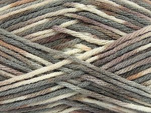 Fiber Content 100% Premium Acrylic, Brand Ice Yarns, Cream, Brown Shades, fnt2-74143