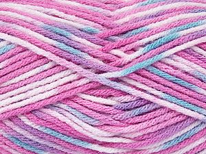 Fiber Content 100% Premium Acrylic, Turquoise, Pink Shades, Brand Ice Yarns, fnt2-74148