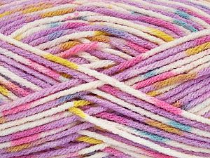 Fiber Content 100% Premium Acrylic, Yellow, Pink, Lilac, Brand Ice Yarns, Cream, Blue, fnt2-74149