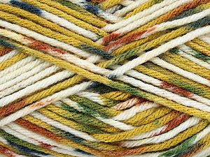 Fiber Content 100% Premium Acrylic, Brand Ice Yarns, Green Shades, Cream, Brown, fnt2-74150