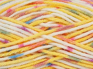 Fiber Content 100% Premium Acrylic, Yellow, White, Pink, Orange, Brand Ice Yarns, Blue, fnt2-74152