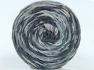 Machine Washable. Fiber Content 35% Superwash Wool, 30% Bamboo, 25% Polyamide, 10% Silk, Brand Ice Yarns, Grey Shades, fnt2-74171 