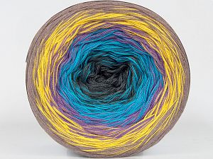 Fiber Content 50% Acrylic, 50% Cotton, Yellow, Turquoise, Purple, Brand Ice Yarns, Grey, Camel, fnt2-76091