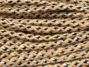 Fiber Content 70% Hemp Yarn, 30% Cotton, Natural, Brand Ice Yarns, Grey, Black, fnt2-76453 