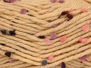 Fiber Content 65% Premium Acrylic, 5% Polyester, 20% Wool, 10% Polyamide, Brand Ice Yarns, Beige, fnt2-77060 