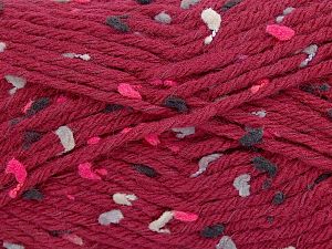 Fiber Content 65% Premium Acrylic, 5% Polyester, 20% Wool, 10% Polyamide, Brand Ice Yarns, Burgundy, fnt2-77062 