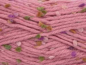 Fiber Content 65% Premium Acrylic, 5% Polyester, 20% Wool, 10% Polyamide, Pink, Brand Ice Yarns, fnt2-77063 