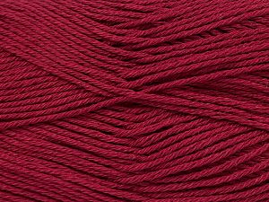 Ne: 8/4. Nm 14/4 Fiber Content 100% Mercerised Cotton, Brand Ice Yarns, Burgundy, fnt2-77135 
