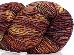 Please note that this is a hand-dyed yarn. Colors in different lots may vary because of the charateristics of the yarn. Also see the package photos for the colorway in full; as skein photos may not show all colors. Fiber Content 75% Superwash Merino Wool, 25% Polyamide, Khaki Shades, Brand Ice Yarns, Burgundy Shades, fnt2-77217 