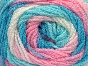 Fiber Content 100% Baby Acrylic, White, Light Pink, Brand Ice Yarns, Blue, fnt2-77509