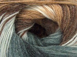 Fiber Content 60% Acrylic, 20% Angora, 20% Wool, Brand Ice Yarns, Grey Shades, Ecru, Brown Shades, fnt2-77520