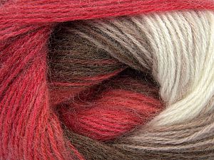 Fiber Content 60% Acrylic, 20% Angora, 20% Wool, Pink Shades, Brand Ice Yarns, Ecru, Camel, Beige, fnt2-77524