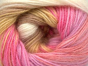 Fiber Content 60% Acrylic, 20% Angora, 20% Wool, Pink Shades, Brand Ice Yarns, Ecru, Dark Cream, Camel, fnt2-77532