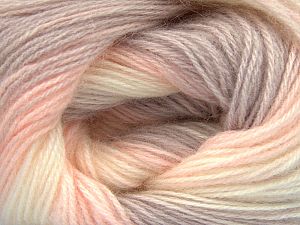 Fiber Content 60% Acrylic, 20% Angora, 20% Wool, Light Lilac, Brand Ice Yarns, Ecru, Baby Pink, fnt2-77534