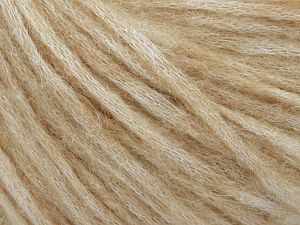Fiber Content 60% Baby Alpaca, 25% Polyamide, 15% Superwash Extrafine Merino Wool, Light Milky Brown, Brand Ice Yarns, Yarn Thickness 4 Medium Worsted, Afghan, Aran, fnt2-77596