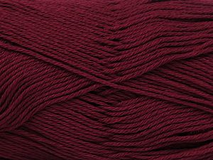 Ne: 8/4. Nm 14/4 Fiber Content 100% Mercerised Cotton, Brand Ice Yarns, Burgundy, fnt2-77605 