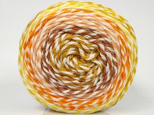 Fiber Content 100% Premium Acrylic, Yellow, White, Salmon, Brand Ice Yarns, Gold, Copper, Yarn Thickness 4 Medium Worsted, Afghan, Aran, fnt2-77651