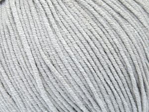 Fiber Content 50% Acrylic, 50% Cotton, Light Grey, Brand Ice Yarns, fnt2-77760 