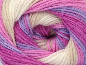 Fiber Content 100% Baby Acrylic, Pink Shades, Lilac, Light Cream, Light Beige, Brand Ice Yarns, fnt2-77860