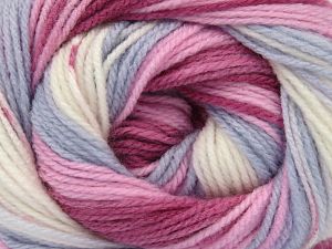 Fiber Content 100% Baby Acrylic, White, Pink Shades, Light Blue Shades, Brand Ice Yarns, fnt2-77861