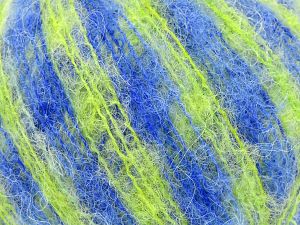 Fiber Content 36% Polyamide, 31% Extrafine Merino Wool, 30% Baby Alpaca, 3% Elastan, Brand Ice Yarns, Green Shades, Blue, fnt2-78052