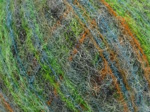 Fiber Content 36% Polyamide, 31% Extrafine Merino Wool, 30% Baby Alpaca, 3% Elastan, Turquoise, Orange, Brand Ice Yarns, Grey, Green, fnt2-78239 
