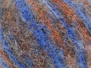 Fiber Content 36% Polyamide, 31% Extrafine Merino Wool, 30% Baby Alpaca, 3% Elastan, Saxe Blue, Brand Ice Yarns, Gold, Copper, Camel, fnt2-78243 