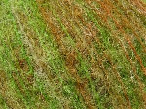 Fiber Content 36% Polyamide, 31% Extrafine Merino Wool, 30% Baby Alpaca, 3% Elastan, Brand Ice Yarns, Grey, Green, Gold, fnt2-78359 