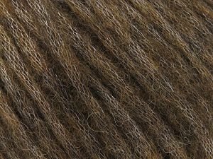 Fiber Content 60% Baby Alpaca, 25% Polyamide, 15% Superwash Extrafine Merino Wool, Brand Ice Yarns, Brown, fnt2-78361 