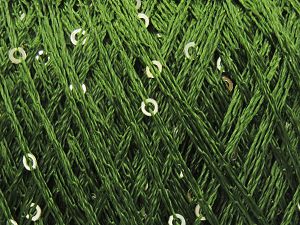 Fiber Content 97% Polyester, 3% Paillette, Jungle Green, Brand Ice Yarns, fnt2-78417