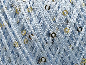 Fiber Content 97% Polyester, 3% Paillette, Light Blue, Brand Ice Yarns, fnt2-78429