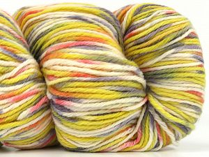 Fiber Content 90% Polyamide, 10% Cashmere, Yellow, Salmon, Pink, Brand Ice Yarns, Grey, Cream, fnt2-78501