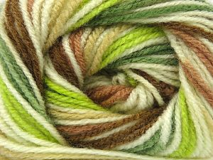 Fiber Content 100% Premium Acrylic, Brand Ice Yarns, Green Shades, Cream, Brown Shades, fnt2-78570 