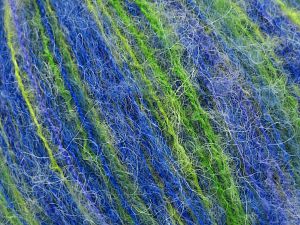 Fiber Content 36% Polyamide, 31% Extrafine Merino Wool, 30% Baby Alpaca, 3% Elastan, Lilac, Brand Ice Yarns, Green, Blue, fnt2-78692
